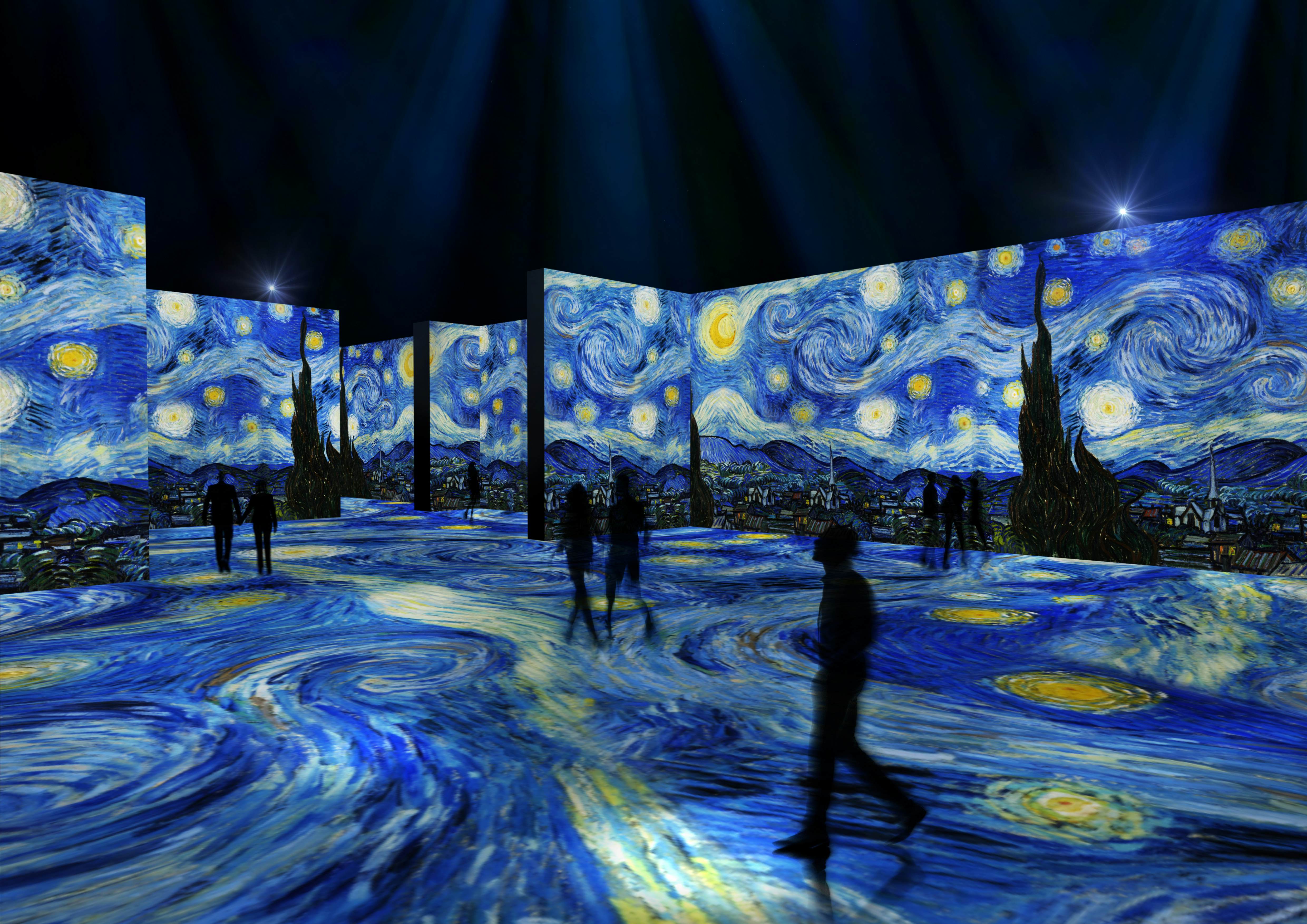 Where To See Immersive Vincent Van Gogh Exibitions In The US Lonely   Van Gogh Angle2 Starry Night 300dpi 